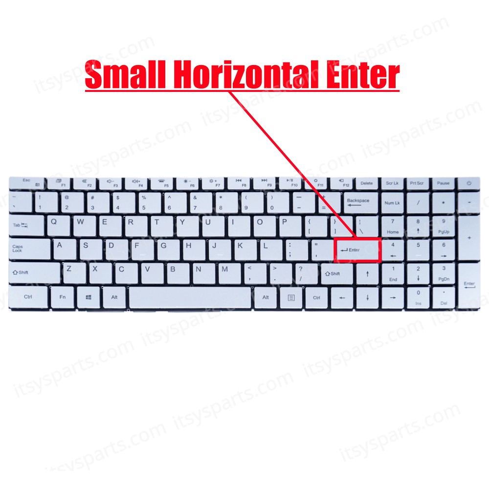 Laptop Keyboard for IRU Z15X C15X C15S Q15A Z15F Q15S Q15A Z15F Q15A Q15F Q15S XS3501032 PRIDE-K4532 F0006-032 MB3501032 XK-HS287 US No Frame Backlight Silver ( SKU.41110USBL )