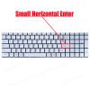 Laptop Keyboard for IRU Z15X C15X C15S Q15A Z15F Q15S Q15A Z15F Q15A Q15F Q15S XS3501032 PRIDE-K4532 F0006-032 MB3501032 XK-HS287 US No Frame Backlight Silver ( SKU.41110USBL )