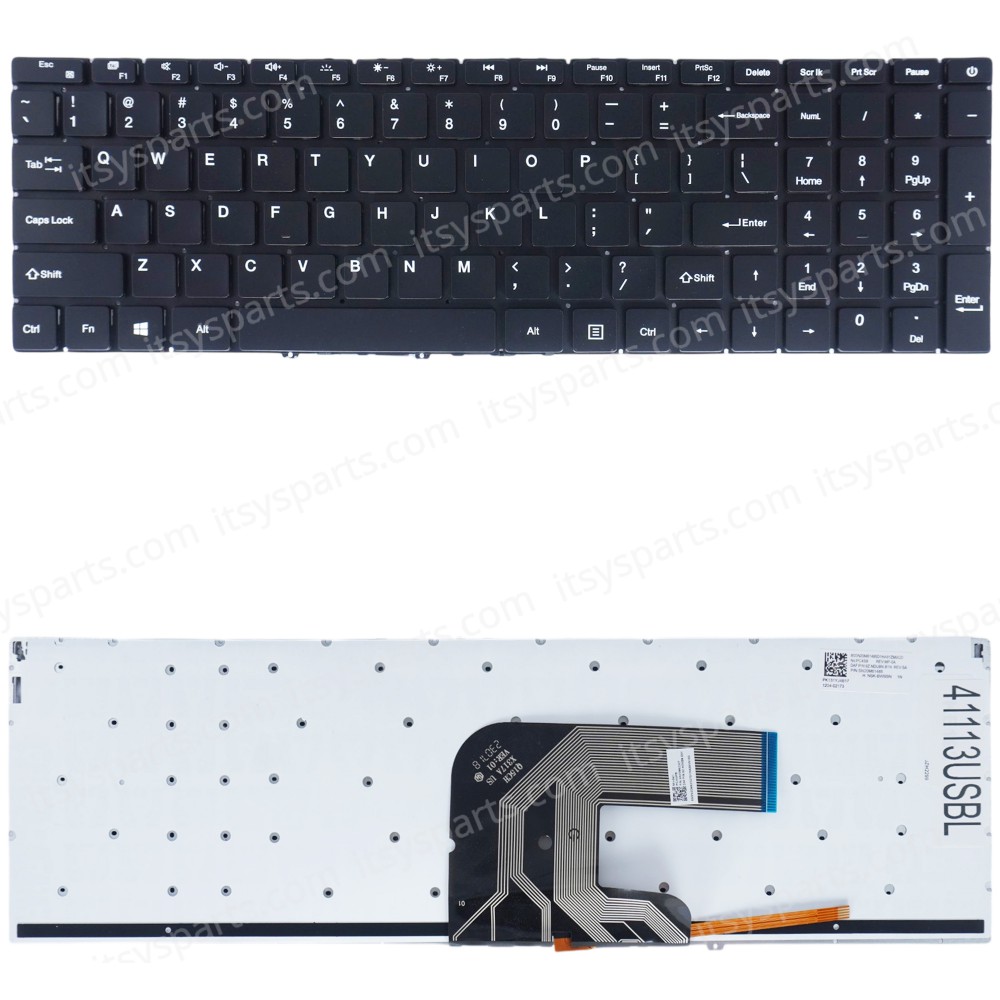 Laptop Keyboard for Ultrabook Teclast F15S 15.6' Teclast F15 Plus MB3661003 YXT-NB93-94 MB3661001 G154GPJ41 PRIDE-K3908 X317A US No Frame Backlight Black ( SKU.41113USBL )