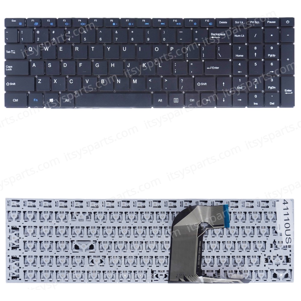 Laptop Keyboard for IRU Z15X C15X C15S Q15A Z15F Q15S Q15A Z15F Q15A Q15F Q15S XS3501032 PRIDE-K4532 F0006-032 MB3501032 XK-HS287 US No Frame Black ( SKU.41110US )