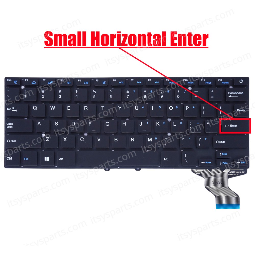 Laptop Keyboard for Multilaser PC222 PC223 PC205 PC206 PC207 PC224 PC240 YEPO 737A XiaoMa 41 OW114 YXT-NB93-49 MB27716014-BZ US No Frame Black ( SKU.41114US )