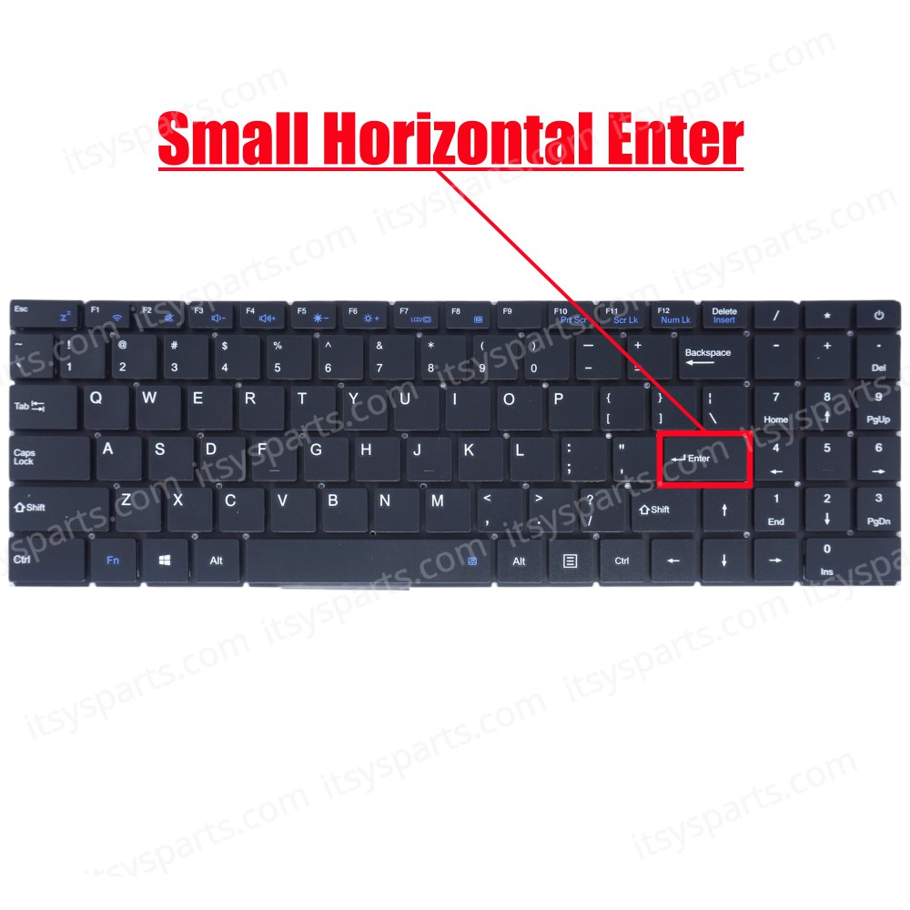 Laptop Keyboard for Hasee Kingbook X55A1 HINS01 X57A1 X57S1 X55S1 XK-HS127 MB3301006 US No Frame Black ( SKU.41115US )