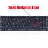 Laptop Keyboard for Hasee Kingbook X55A1 HINS01 X57A1 X57S1 X55S1 XK-HS127 MB3301006 US No Frame Black ( SKU.41115US )