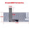 Laptop Keyboard for LOGIQ GE Healthcare Ultrasound D0K-V6227 DOK-V6227H TX-00-US 5442979-S LOGIQ F8 F6 Book XP PRO N200 US Gray ( SKU.41120USGRAY )