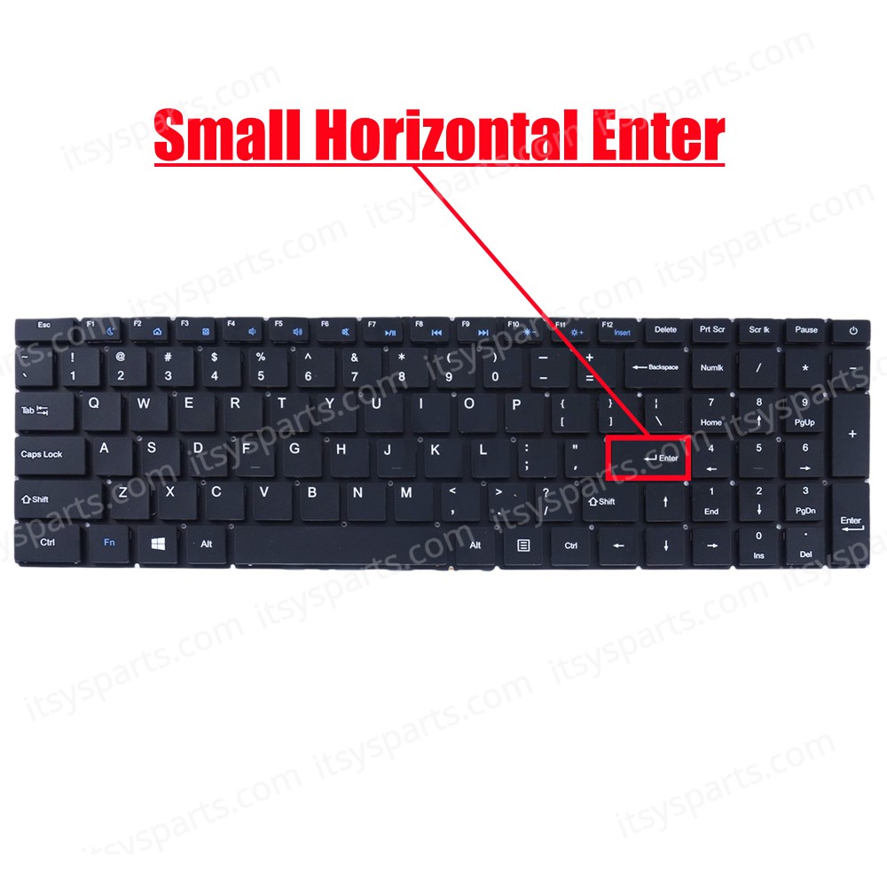 Laptop Keyboard for Digma ZX-366-6 ZX366-6 YX-5530 W2021011 W20211011 W20210223 US No Frame Black ( SKU.41121US )