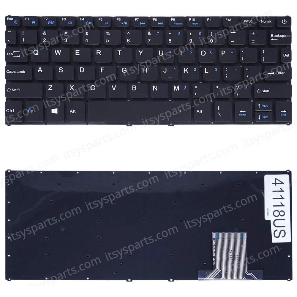 Laptop Keyboard for HiPaa S5 MB3501034 XK-HS300 F0006-034 MB3501021 XK-HS197 MB3661004 YXT-NB93-134 US No Frame Backlight Black ( SKU.41122US )