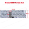 Laptop Keyboard for ENZ Gamebook K36 X36 N36 GB-15X36 DK3480D-B DK348A-B DK348D-B YX-K2190S YX-K2010 K2011 343480015 US No Frame Black ( SKU.41123US )