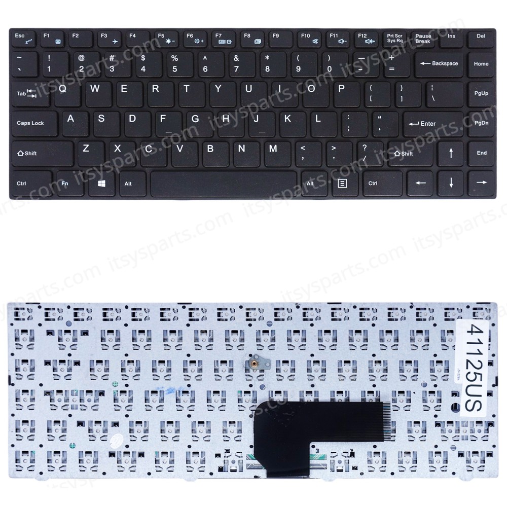Laptop Keyboard for ENZ R34 DK300H PRIDE-K2119 343000018 343000015 LT-14101RHWB/N US Black ( SKU.41125US )