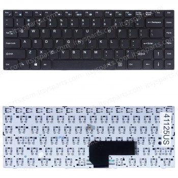 Laptop Keyboard for ENZ R34 DK300H PRIDE-K2119 343000018 343000015 LT-14101RHWB/N US Black ( SKU.41125US )