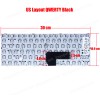 Laptop Keyboard for ENZ R34 DK300H PRIDE-K2119 343000018 343000015 LT-14101RHWB/N US Black ( SKU.41125US )