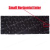 Laptop Keyboard for EVOO EV-C-125-3 EV-C-125-3-SL EV-C-125-3-BK MB2549005 YXT-NB93-130 M1205 US No Frame Backlight Black ( SKU.41129USBL )