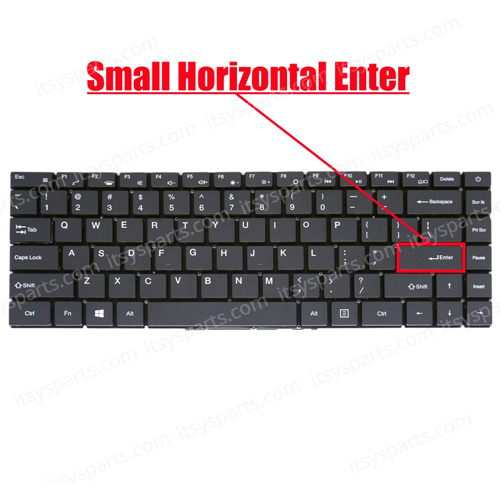 Laptop Keyboard for BMAX YU141 XK-HS409 MB3151053 D0K-V6311E MB2981004 XK-HS124 ZX-275-2 YX-3615 W201904012 HS409 DOK D0K-V6331E US No Frame Backlight Gray ( SKU.41132USBL )