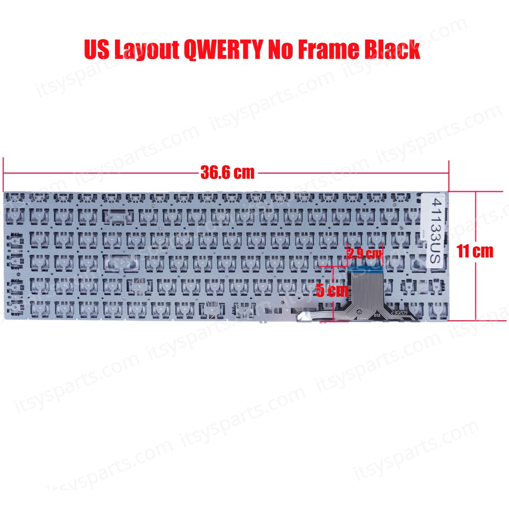Laptop Keyboard for iLife Zed Air CX3 X317C MB3501821 MB3661007 PRIDE-K3954 Goldentec WINBLU WBCN12S-I3 EXO Smart XQ3C US No Frame Black ( SKU.41133US )