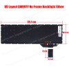 Laptop Keyboard for FEEDME F9 PRO MB3501005 F0006-005 XK-HS109 US No Frame Backlight Silver ( SKU.41134USBL )