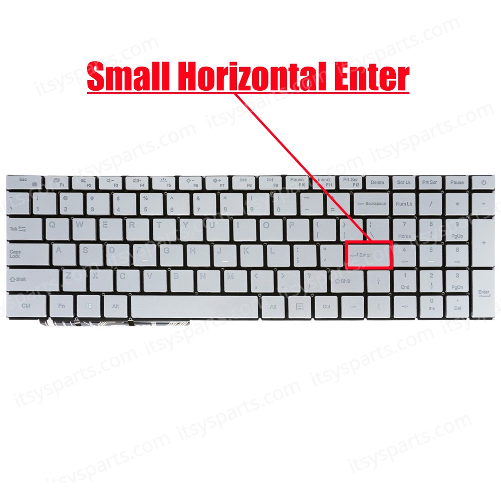 Laptop Keyboard for FEEDME F9 PRO MB3501005 F0006-005 XK-HS109 US No Frame Backlight Silver ( SKU.41134USBL )
