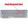 Laptop Keyboard for FEEDME F9 PRO MB3501005 F0006-005 XK-HS109 US No Frame Backlight Silver ( SKU.41134USBL )