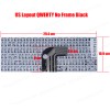 Laptop Keyboard for Casper Nirvana C400 5005-4C00X 5005-4C00E 4D00T 4C00R 4U00X NB017-3 YMS-0093-B US No Frame Black ( SKU.41140US )