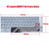 Laptop Keyboard for Prestigio Smartbook PSB141A YX-K2000 G151111 34280B048 028DD Onda Xiaoma 41 141A 141A02 141A03 PSB141A01BFW_RB_CIS US No Frame Black ( SKU.41143US )