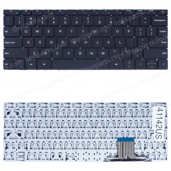Laptop Keyboard for GE GEO Book 1 GEOBook 1E iOTA FLO PRIDE-K3919 YXT-NB93-119 MB2751004 X313B UCJ-V6313B US No Frame Black ( SKU.41142US )
