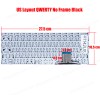 Laptop Keyboard for GE GEO Book 1 GEOBook 1E iOTA FLO PRIDE-K3919 YXT-NB93-119 MB2751004 X313B UCJ-V6313B US No Frame Black ( SKU.41142US )