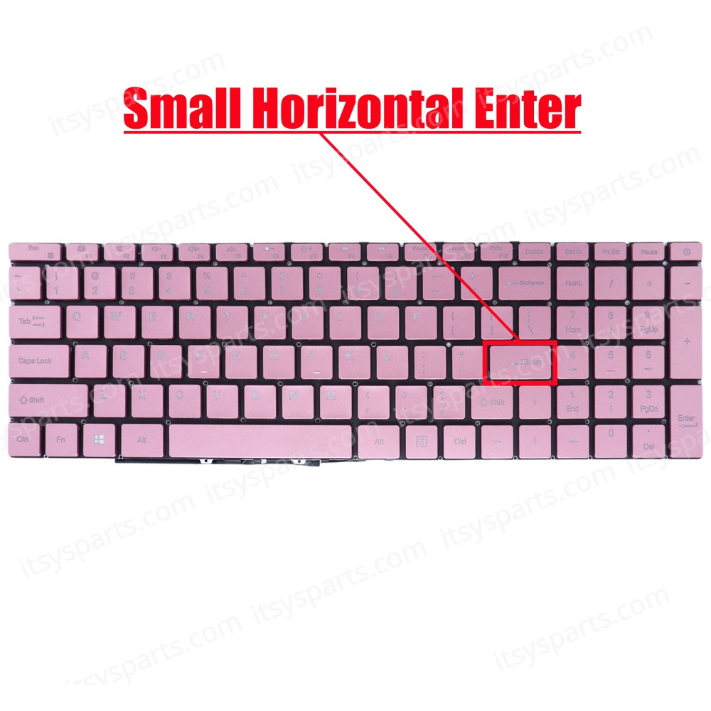 Laptop Keyboard for Ultrabook Teclast F15S 15.6' Teclast F15 Plus MB3661003 YXT-NB93-94 MB3661001 G154GPJ41 PRIDE-K3908 X317A US No Frame Backlight Pink ( SKU.41113USBLPINK )