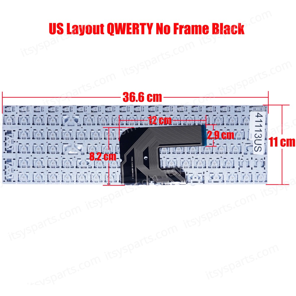 Laptop Keyboard for Teclast Ultrabook F15S 15.6' Teclast F15 Plus MB3661003 YXT-NB93-94 MB3661001 G154GPJ41 PRIDE-K3908 X317A US No Frame Black ( SKU.41113US )