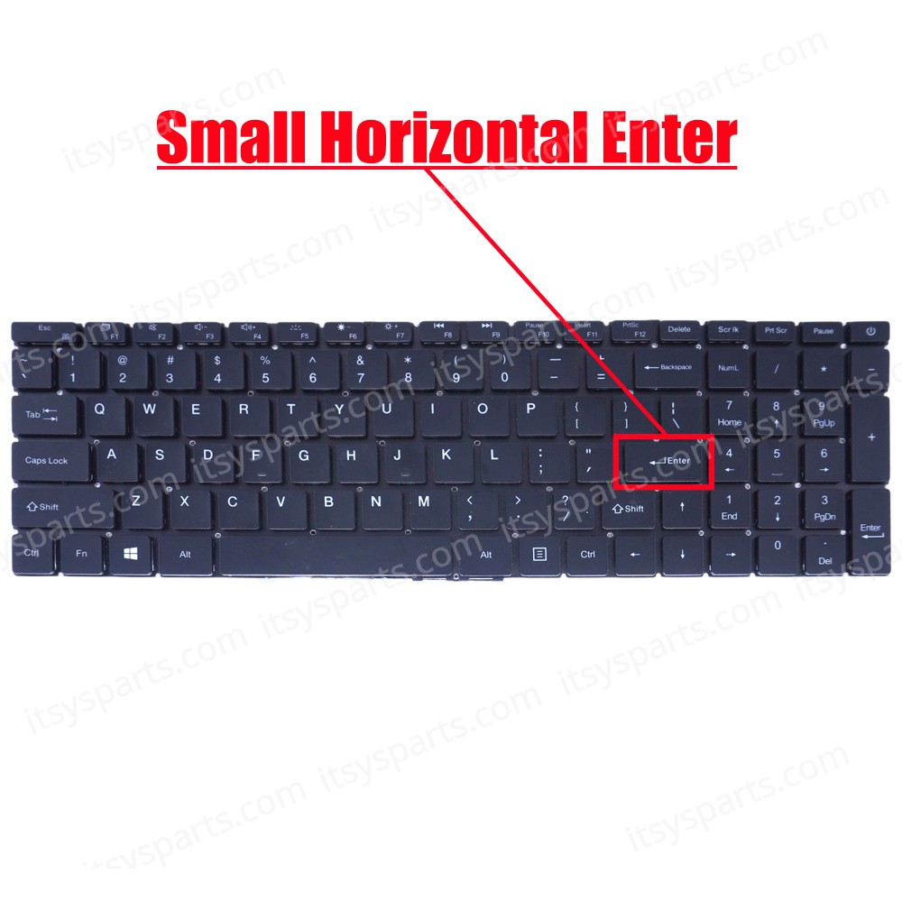 Laptop Keyboard for Teclast Ultrabook F15S 15.6' Teclast F15 Plus MB3661003 YXT-NB93-94 MB3661001 G154GPJ41 PRIDE-K3908 X317A US No Frame Black ( SKU.41113US )