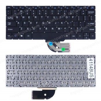 Laptop Keyboard for Jumper EZBook X1 JB10 Teclast F5 F5R YXT-NB93-111 MB2547012 US No Frame Black ( SKU.41148US )