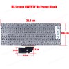 Laptop Keyboard for Jumper EZBook X1 JB10 Teclast F5 F5R YXT-NB93-111 MB2547012 US No Frame Black ( SKU.41148US )