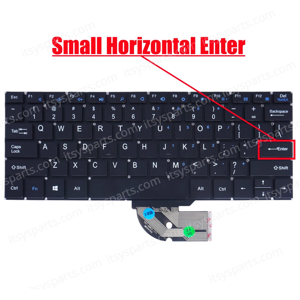 Laptop Keyboard for Jumper EZBook X1 JB10 Teclast F5 F5R YXT-NB93-111 MB2547012 US No Frame Black ( SKU.41148US )