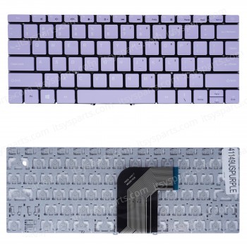 Laptop Keyboard for GEO GeoBook 2E MB2881006 PRIDE-K4017 US No Frame Light Purple ( SKU.41149USPURPLE )