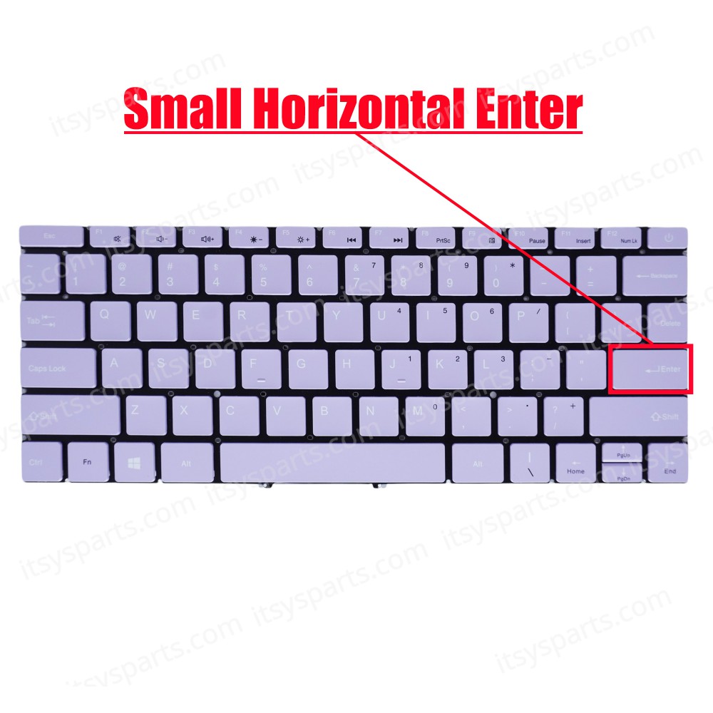 Laptop Keyboard for GEO GeoBook 2E MB2881006 PRIDE-K4017 US No Frame Light Purple ( SKU.41149USPURPLE )