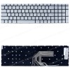 Laptop Keyboard for Ultrabook Teclast F15S 15.6' Teclast F15 Plus MB3661003 YXT-NB93-94 MB3661001 G154GPJ41 PRIDE-K3908 X317A US No Frame Backlight Silver ( SKU.41113USSILBL )