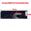 Laptop Keyboard for Ultrabook Teclast F15S 15.6' Teclast F15 Plus MB3661003 YXT-NB93-94 MB3661001 G154GPJ41 PRIDE-K3908 X317A US No Frame Backlight Silver ( SKU.41113USSILBL )