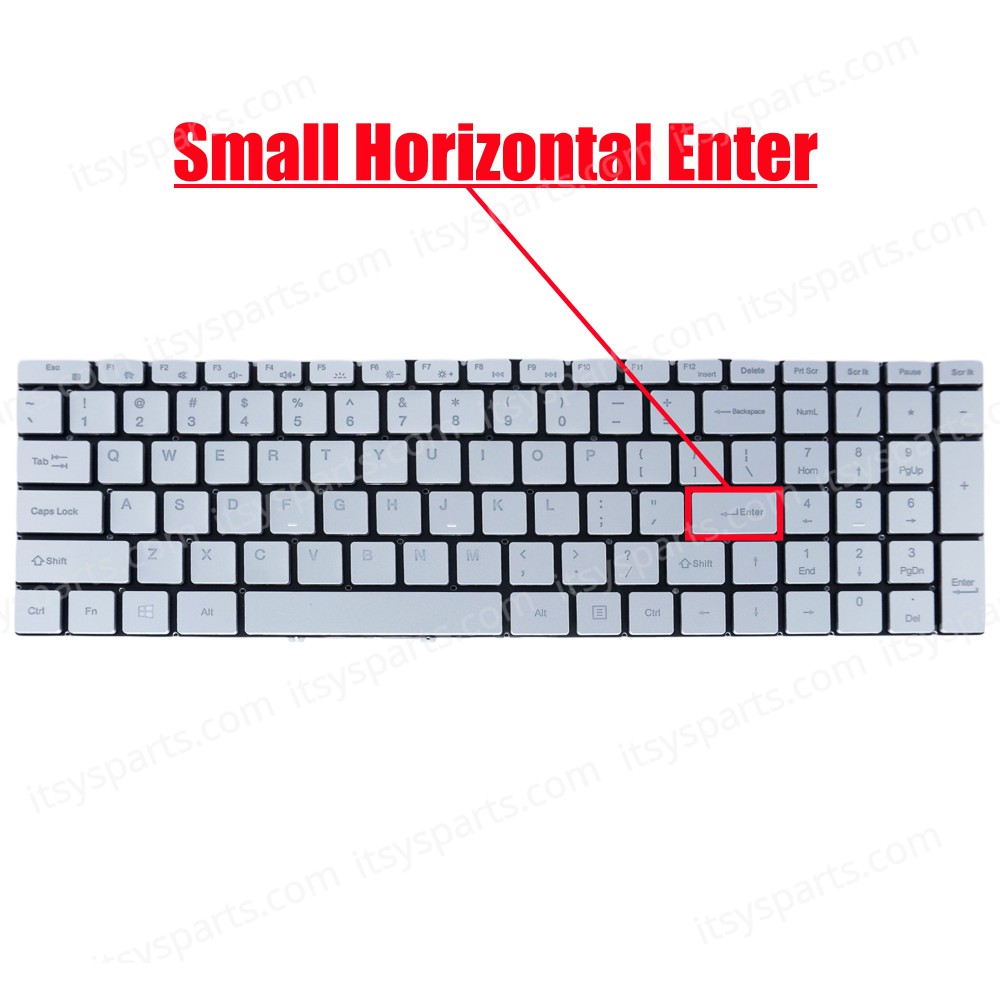 Laptop Keyboard for Ultrabook Teclast F15S 15.6' Teclast F15 Plus MB3661003 YXT-NB93-94 MB3661001 G154GPJ41 PRIDE-K3908 X317A US No Frame Backlight Silver ( SKU.41113USSILBL )