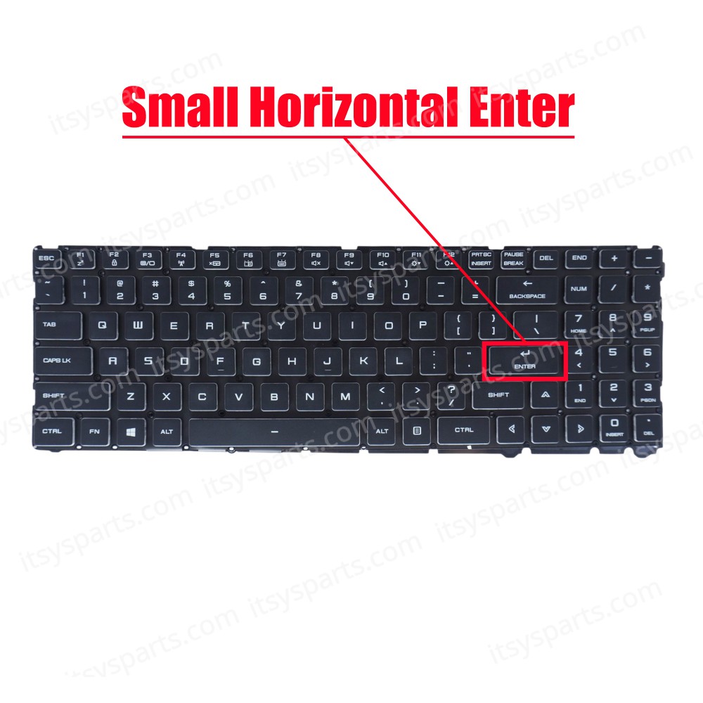 Laptop Keyboard for Mechrevo Deep Sea Ghost Z2 Z3 Air-S 002-17H33LHA12 102-17H33LHB01C TFM17H36B098526 TFM17H30J09852D US No Frame Backlight Black ( SKU.41153USBL )