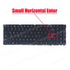 Laptop Keyboard for Mechrevo Deep Sea Ghost Z2 Z3 Air-S 002-17H33LHA12 102-17H33LHB01C TFM17H36B098526 TFM17H30J09852D US No Frame Backlight Black ( SKU.41153USBL )
