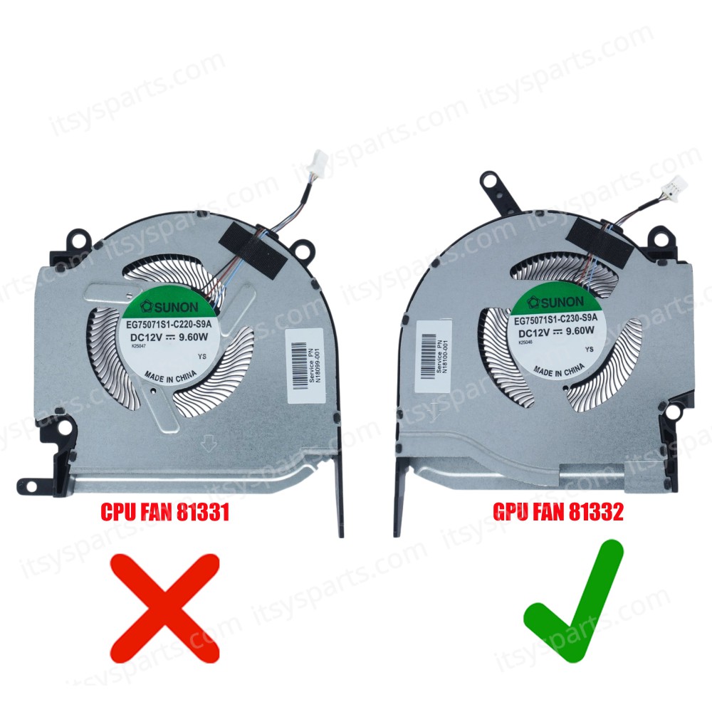 Laptop GPU Cooling Fan for HP Omen 16-k0001nv 16-k0003nn 16-k0004nv 16-k0008nv 16-k0134nw 16-k0080nv 16-n0023dx 16-n0007nv EG75071S1-C230-S9A N18100-001 4pin ( SKU.81332 ) Laptop GPU Cooling Fan for HP Omen 16-k0001nv 16-k0003nn 16-k0004nv 16-k0008nv 16-k0134nw 16-k0080nv 16-n0023dx 16-n0007nv EG75071S1-C230-S9A N18100-001 4pin ( SKU.81332 )