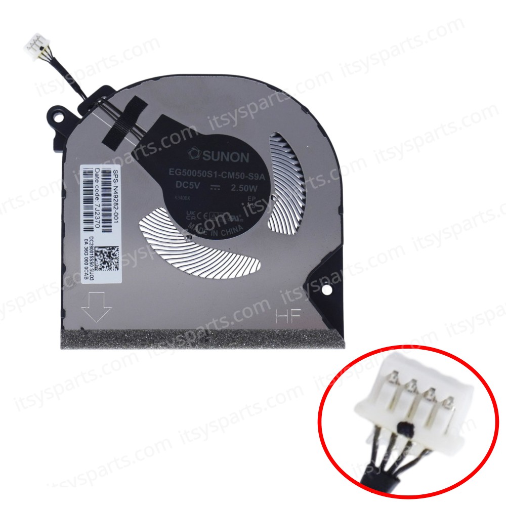 Laptop GPU Cooling Fan for HP Envy x360 15Z-FH 15-FE 15T-FE 15-FH 15-FH0013DX 15-FE0013DX TPN-C165 N49282-001 DC280015TS0 DC280015SS0 DC2800144F0 4pin ( SKU.81370 ) Laptop GPU Cooling Fan for HP Envy x360 15Z-FH 15-FE 15T-FE 15-FH 15-FH0013DX 15-FE0013DX TPN-C165 N49282-001 DC280015TS0 DC280015SS0 DC2800144F0 4pin ( SKU.81370 )