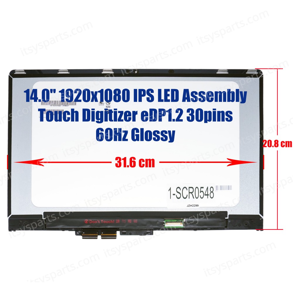 Laptop Screen monitor for Lenovo Yoga 710-14 710-14ISK 80TY 710-14IKB 80V4 5D10L47419 Assembly Touch Digitizer 14.0'' 1920x1080 FHD IPS LED 45% NTSC eDP1.2 30pins 60Hz Glossy ( SKU.1-SCR0548 ) Laptop Screen monitor for Lenovo Yoga 710-14 710-14ISK 80TY 710-14IKB 80V4 5D10L47419 Assembly Touch Digitizer 14.0'' 1920x1080 FHD IPS LED 45% NTSC eDP1.2 30pins 60Hz Glossy ( SKU.1-SCR0548 )