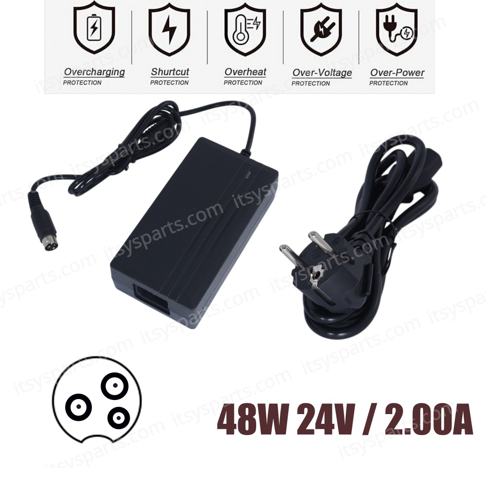 AC Adapter POS Charger for Epson PS-180 HH159B 24V 2A 48W 3-Pin POS Printer Charger ( SKU.60307 )