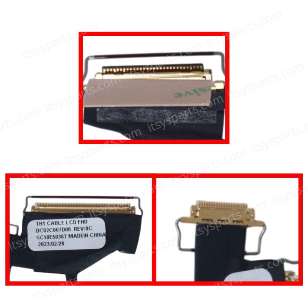 Flex Video Screen LCD Cable for Laptop Lenovo Thinkpad T460s 20F9 20FA T470s 20JS 20JT 20HF 20HG DC02C007D00 00UR902 SC10E50366 eDP 30pins Monitor cable ( SKU.1-FLEX1677 )