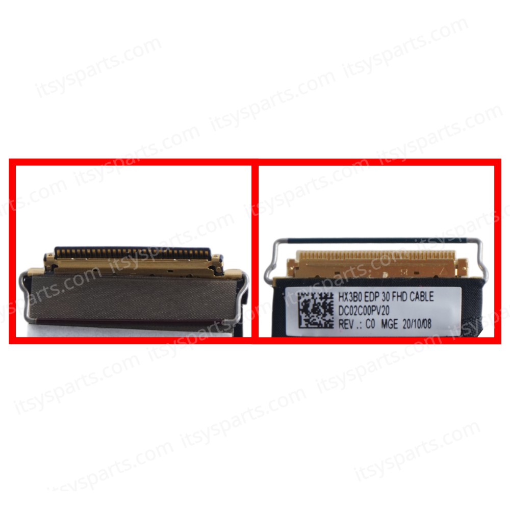 Flex Video Screen LCD Cable for Laptop Lenovo ThinkPad X13 Gen 2 20WK 20WL X13 Gen 2 20XH 20XJ 5C11C12502 SC10Z23736 SC10Z23737 DC02C00PV20 eDP 30pins Monitor cable ( SKU.1-FLEX1695 )