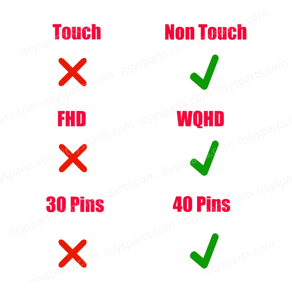 Flex Video Screen LCD Cable for Laptop Lenovo ThinkPad T480s 20L7 20L8 ET481 01YN996 01YN997 SC10G75234 SC10G75233 DC02C00BM10 DC02C00BM00 WQHD eDP 40pins Monitor cable ( SKU.1-FLEX1732 )