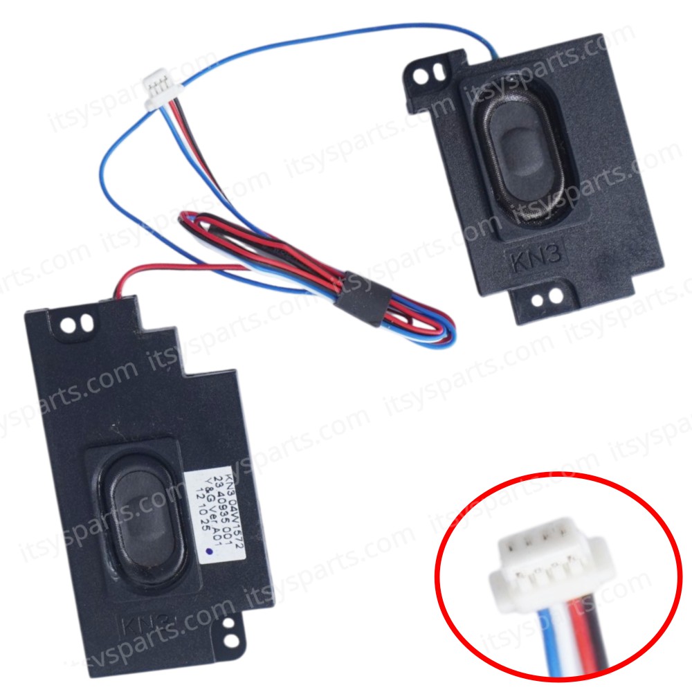 Speaker Set for Laptop Lenovo ThinkPad T520 T520i 4239CTO W510 W520 4260A32 T510 T510i 4313CTO 04W1571 04W1572 60Y5751 60Y5752 Speakers Left+Right ( SKU.1-SPKR105 )