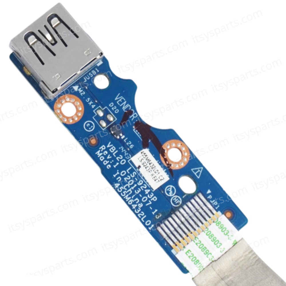 USB Board for Laptop HP Zbook 15 G2 F1M37UT F1M37UTR F1M38UT F1M38UTR F1M39UT F1M39UTR 734293-001 VBL20 NBX0001A100 LS9243-P 455M6432L01 with cable ( SKU.1-BRD186 )