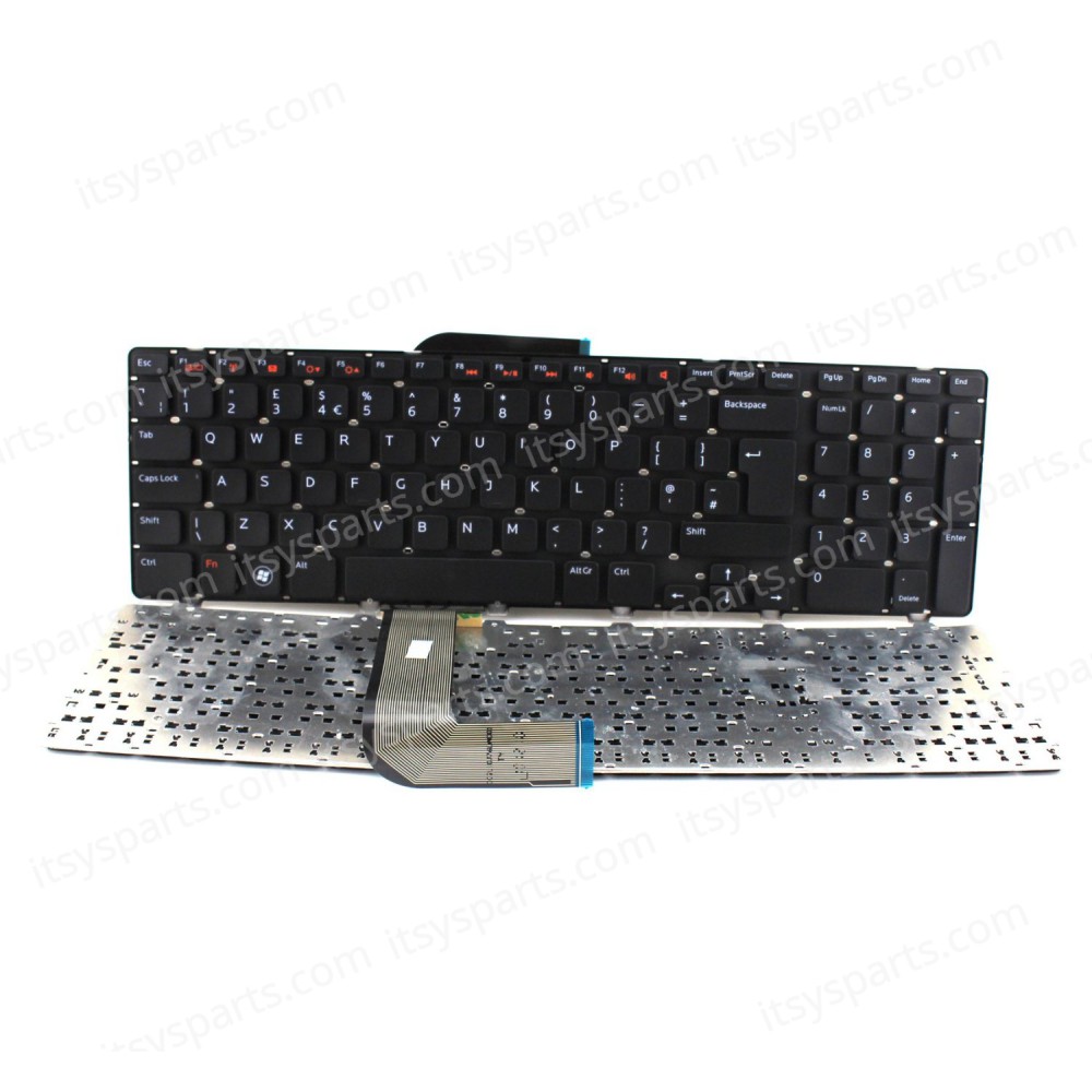 Laptop Keyboard for Dell Inspiron 17R N7110 5720 7720 Vostro 3750 XPS 17 L702X 0KN238 KN238 0KH384 KH384 9J.N8582.001 NSK-D7001 0454RX 454RX 06Y6XV UK Black ( Κωδ.40003UK )