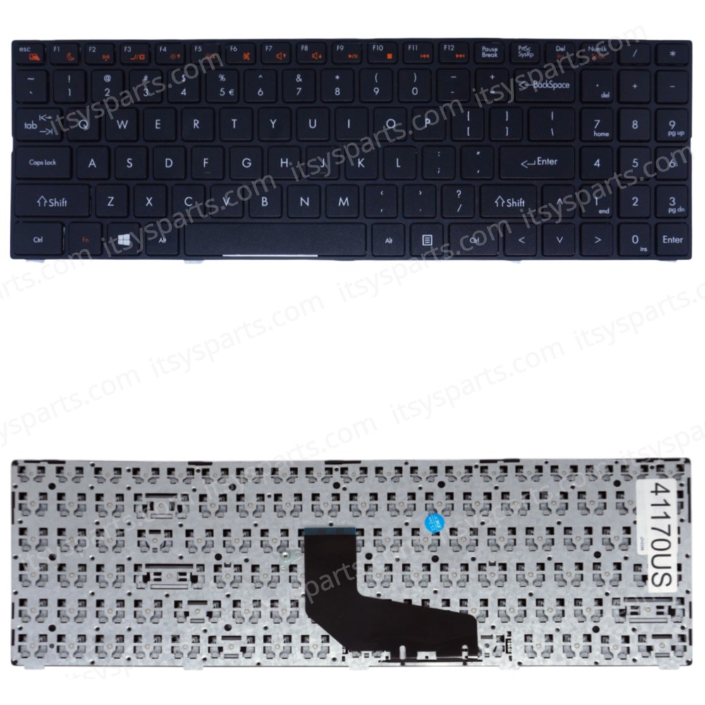 Laptop Keyboard for Hasee K580C K580P K580S K580N K620C K660D QTJ504 QTJ505 QTJ506 QTJ507 QTC6 AETWC700010 MP-09R63SU-920 US Βlack ( SKU.41170US )