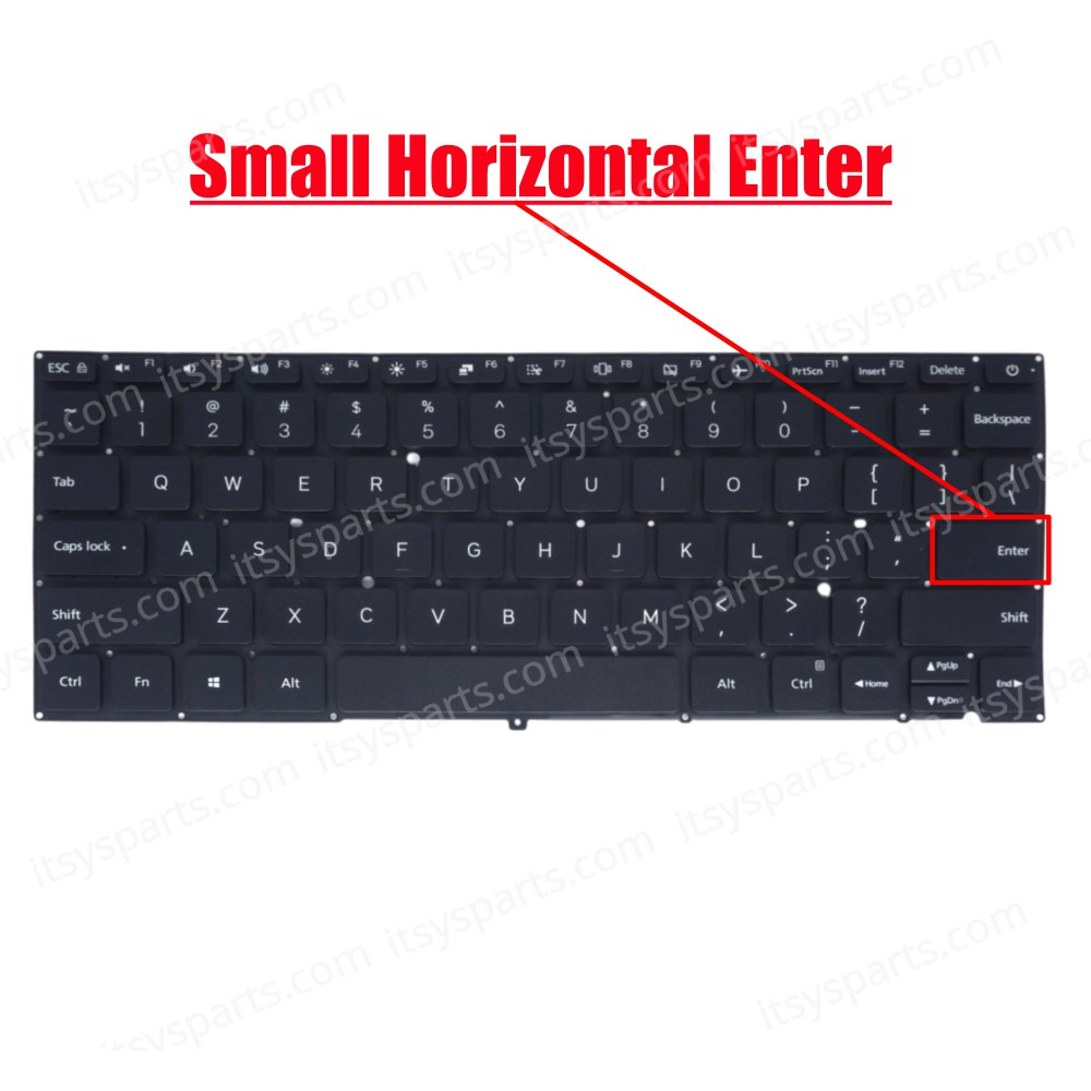 Laptop Keyboard for Xiaomi Mi NoteBook Horizon Edition 14 XMA1904 XMA1904-AF 9Z.NH2SW.101 MK10000078761 US Nο Frame Βlack ( SKU.41176US )