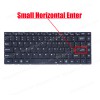 Laptop Keyboard for NP14G 6319C MIR-PR094-US-B-1 US No Frame Black ( SKU.41182US )